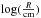 \hbox{$\log(\frac{R}{\rm cm}) $}