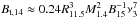 \hbox{$B_{\rm t,14}\approx0.24R_{11.5}^{3}M_{1.4}^2B_{15}^{-1}\nu_{3}^7$}