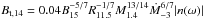 \hbox{$B_{\rm t,14}=0.04 B_{15}^{-5/7}R_{11.5}^{-1/7}M_{1.4}^{13/14}\dot M_{-3}^{6/7} |n(\omega)|$}
