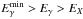 \hbox{$E_{\gamma}^{\rm min}>E_{\gamma}>E_{X}$}
