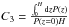 \hbox{$ C_3 = \frac{ \int_{0}^{H} {\rm d}z P(z)}{P(z=0) H}$}