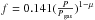 \hbox{$\beta = \frac{P_{\rm gas}}{P}$}