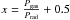 \hbox{$x = \frac{P_{\rm gas}}{P_{\rm rad}} + 0.5$}