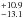 \hbox{$_{-13.1}^{+10.9}$}