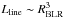 \hbox{$L_{\rm line} \sim R_{\rm BLR}^3$}