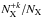 \hbox{$N^{+k}_{\mathrm{X}}/N_{\mathrm{X}}$}