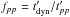 \hbox{$f_{pp} = t_{\rm dyn}' /t_{pp}'$}