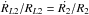\hbox{$\dot{R}_{L2}/R_{L2}=\dot{R_2}/R_2$}