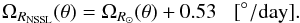 \begin{equation} \Omega_{R_{\rm NSSL}}(\theta) = \Omega_{R_\odot}(\theta)+0.53\,\,\,\,\,\mathrm{[^\circ/day]}. \end{equation}