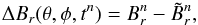 \begin{equation} \Delta B_{r}(\theta,\phi,t^n) = B_{r}^{n}-\tilde{B}_{r}^{n}, \end{equation}