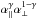 \hbox{$\apar^\gamma\aperp^{1-\gamma}$}