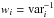 \hbox{$w_{i} = {\rm var}_{i}^{-1}$}