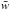 \hbox{$\bar{w}$}