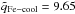 \hbox{$\tilde{q}_{\rm Fe-cool}=9.65$}