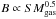 \hbox{$B\propto SM_{\mathrm{gas}}^{0.5}$}