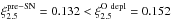 Mathematical equation: \hbox{$\xi_{2.5}^\mathrm{pre-SN}=0.132<\xi_{2.5}^\mathrm{O \ depl}=0.152$}