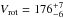 \hbox{$V_\mathrm{rot} = 176^{+7}_{-6} $}