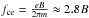 \hbox{$f_{\rm ce}=\frac{eB}{2\pi m} \approx 2.8B$}