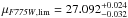 \hbox{$\mu_{{{\it F775W},\rm lim}} = 27.092^{+0.024}_{-0.032}$}