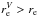 \hbox{$r_\mathrm{e}^V > r_\mathrm{e}$}