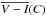 \hbox{$\overline{V-I}(C)$}