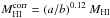 \hbox{$M_{\rm HI}^{\rm corr}= (a/b)^{0.12}~M_{\rm HI}$}