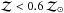 \hbox{$\mathcal{Z}<0.6~\mathcal{Z}_{\odot}$}