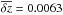 \hbox{$\overline{\delta z} = 0.0063$}