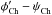 \hbox{$\phi^{\prime}_{\rm{Ch}}-\psi^{}_{\rm{Ch}}$}
