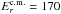\hbox{${E_{r}^{\rm c.m.} = 170}$}