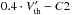 \hbox{$0.4 \cdot V'_{\rm th}-C2$}