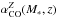 \hbox{$\alpha_{\rm CO}^Z(M_*,z)$}