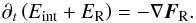 \appendix \setcounter{section}{1} \begin{equation} \partial_t \left( E_\mathrm{int} + E_\mathrm{R} \right) = -\nabla \vec{F}_\mathrm{R} . \label{eq:enbalA} \end{equation}