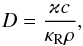 \appendix \setcounter{section}{1} \begin{equation} D = \frac{ \varkappa c }{ \kappa_\mathrm{R} \rho } \label{eq:fld} , \end{equation}