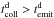 \hbox{$t^\mathrm{d}_\mathrm{coll} > t^\mathrm{d}_\mathrm{emit}$}