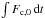 \hbox{$\int F_{{\rm c},0} \, {\rm d}t$}