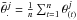 \hbox{$ \bar{\theta}_.^{j} =\frac{1}{n} \sum_{t=1}^n \theta_{(t)}^j $}