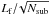 \hbox{$L_{\rm f}/\!\sqrt{N_{\rm sub}}$}