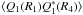 \hbox{$\langle Q_1(R_1) Q_1^{*}(R_4)\rangle$}