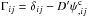 \hbox{$\Gamma_{ij} = \delta_{ij} - D' \psi^{\rm c}_{,ij}$}