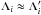 \hbox{$\Lambda_i\approx\Lambda_i'$}