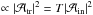 \hbox{$\propto |\mathcal{A}_{\text{tr}}|^2 = T|\mathcal{A}_{\text{in}}|^2$}
