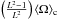 \hbox{$ \left( \frac{L^2-1}{L^2} \right) \omc$}