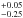\hbox{$^{+0.05}_{-0.25}$}