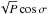 \hbox{$\sqrt{\P}\cos\SIGMA$}