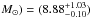 \hbox{$M_{\odot})=(8.88_{-0.10}^{+1.03})$}