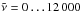 \hbox{$\tilde{\nu} = 0 \ldots 12\,000$}