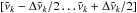\hbox{$[\tilde\nu_k-\Delta \tilde{\nu}_k/2 \ldots \tilde\nu_k+\Delta \tilde{\nu}_k/2 ] $}