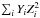 \hbox{$\sum_i{Y_i}Z_i^2$}