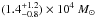 \hbox{$(1.4^{+1.2}_{-0.8})\times10^4~ M_{\odot}$}